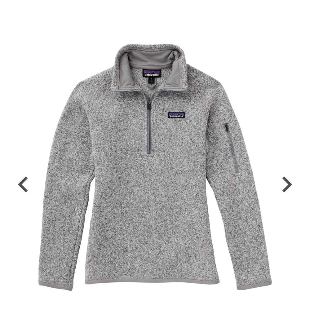 Patagonia birch white Pull Over 1/4 Zip pullover